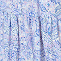 Printed High Neck Short Shirt Dress Front View 2