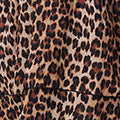 Animal Print Ruched Tie Neck Short Dress Side View 2
