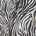 Zebra Print Tie Waist Midi Shirt Dress Front View 2