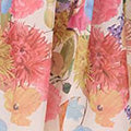 Floral Frill Hem Knee Length Shirt Dress Full Length View