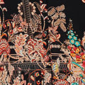 Floral Tie Waist Maxi Shirt Dress Detail View 2