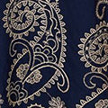 Embroidered Long Sleeve Shirt Midi Dress Front View 2
