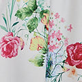 Floral 1/2 Sleeve Tie Waist Midi Dress Full Length View