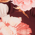 Floral Sleeveless Lace Trim Maxi Dress Full Length View