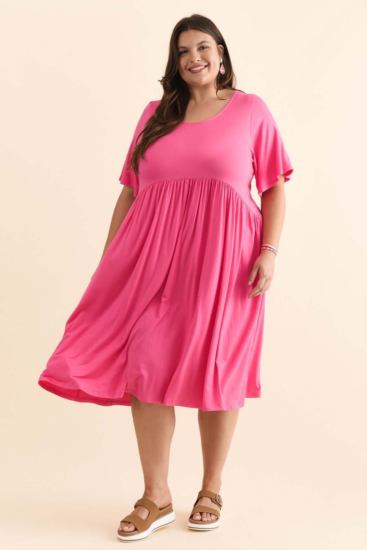 Dalton Pink Crescent Dress Detail View 2