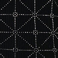 Geo Diamante Detail Slim Knit Midi Dress Full Length View