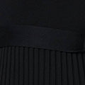 Pleated Lace Puff Sleeve Midi Dress Styled View