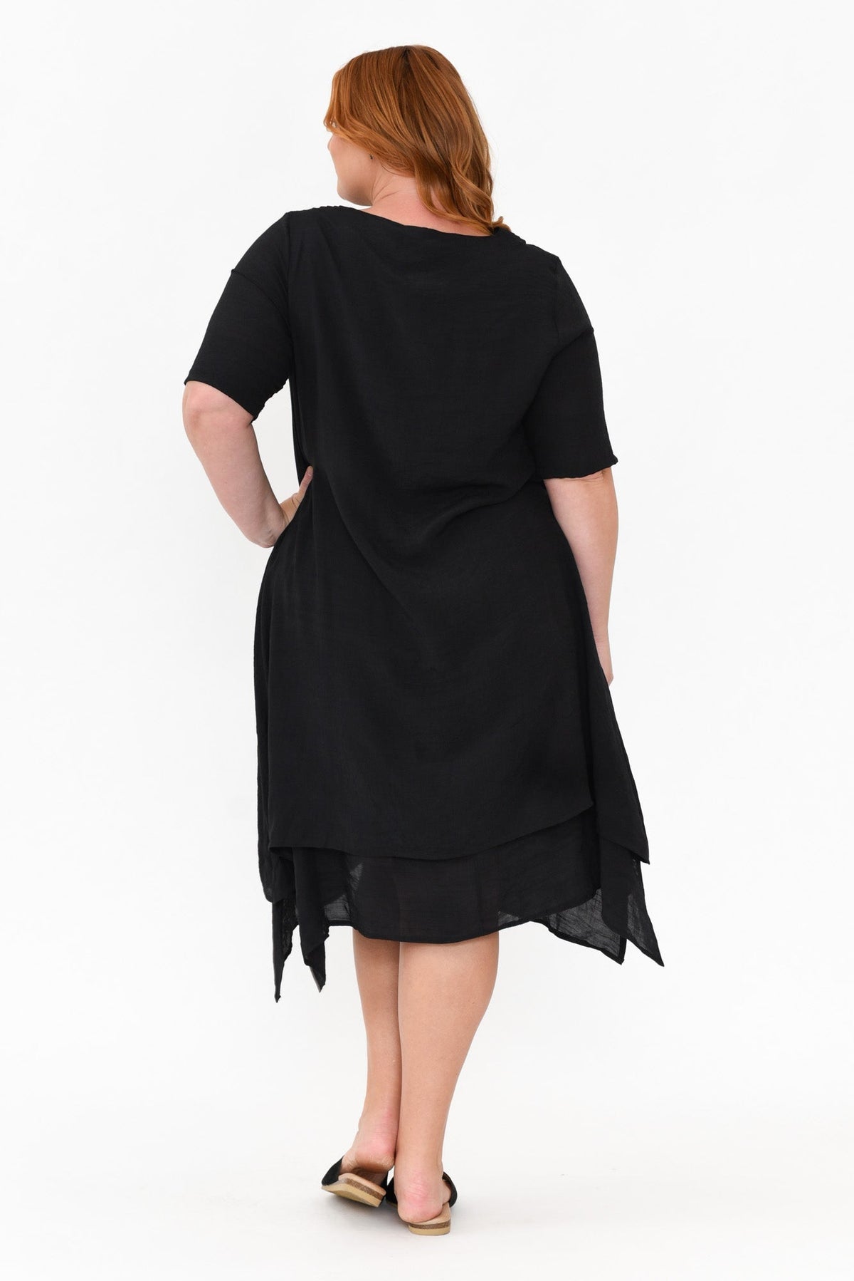 Nala Black Layers Dress Styled View 2