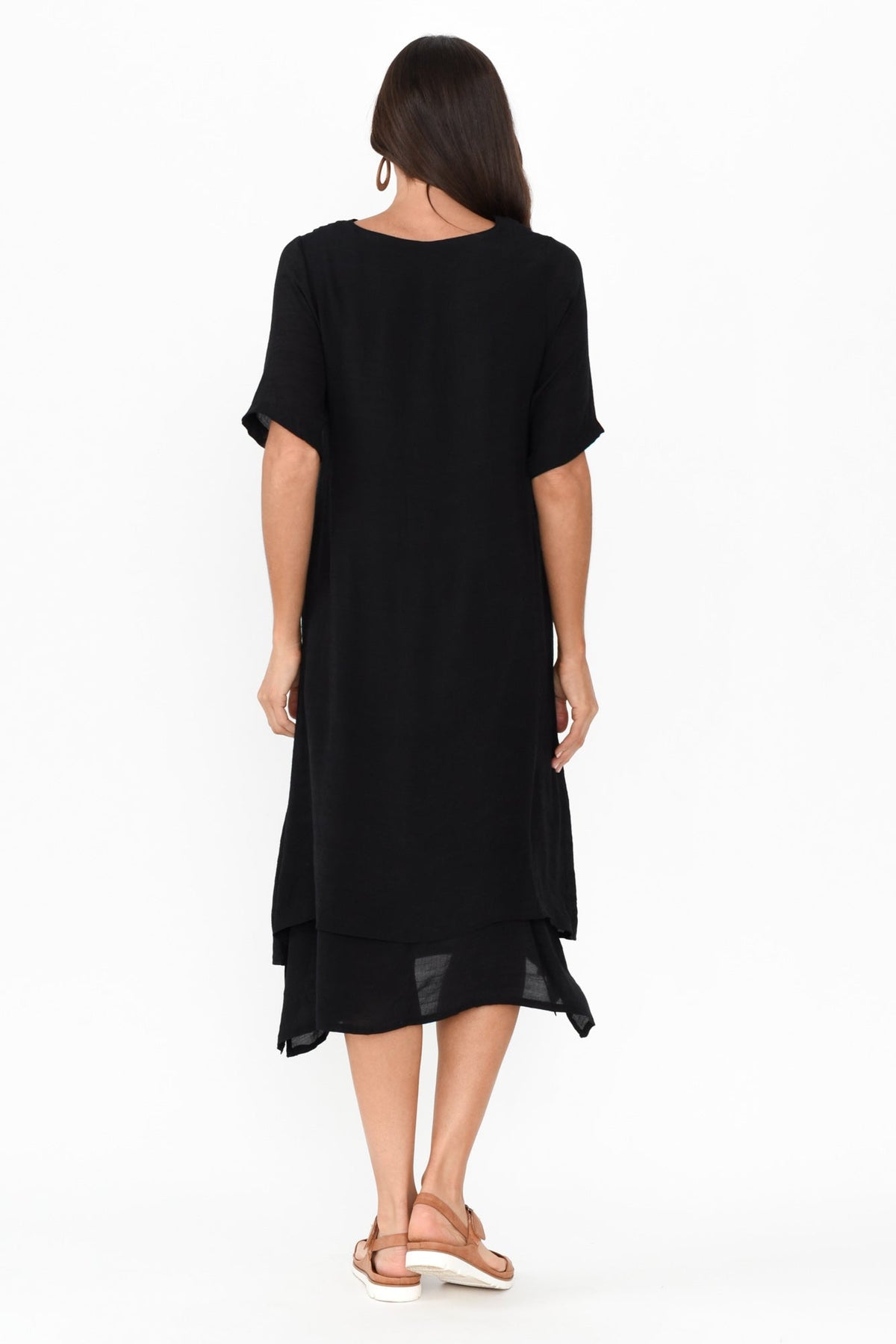 Nala Black Layers Dress Detail View