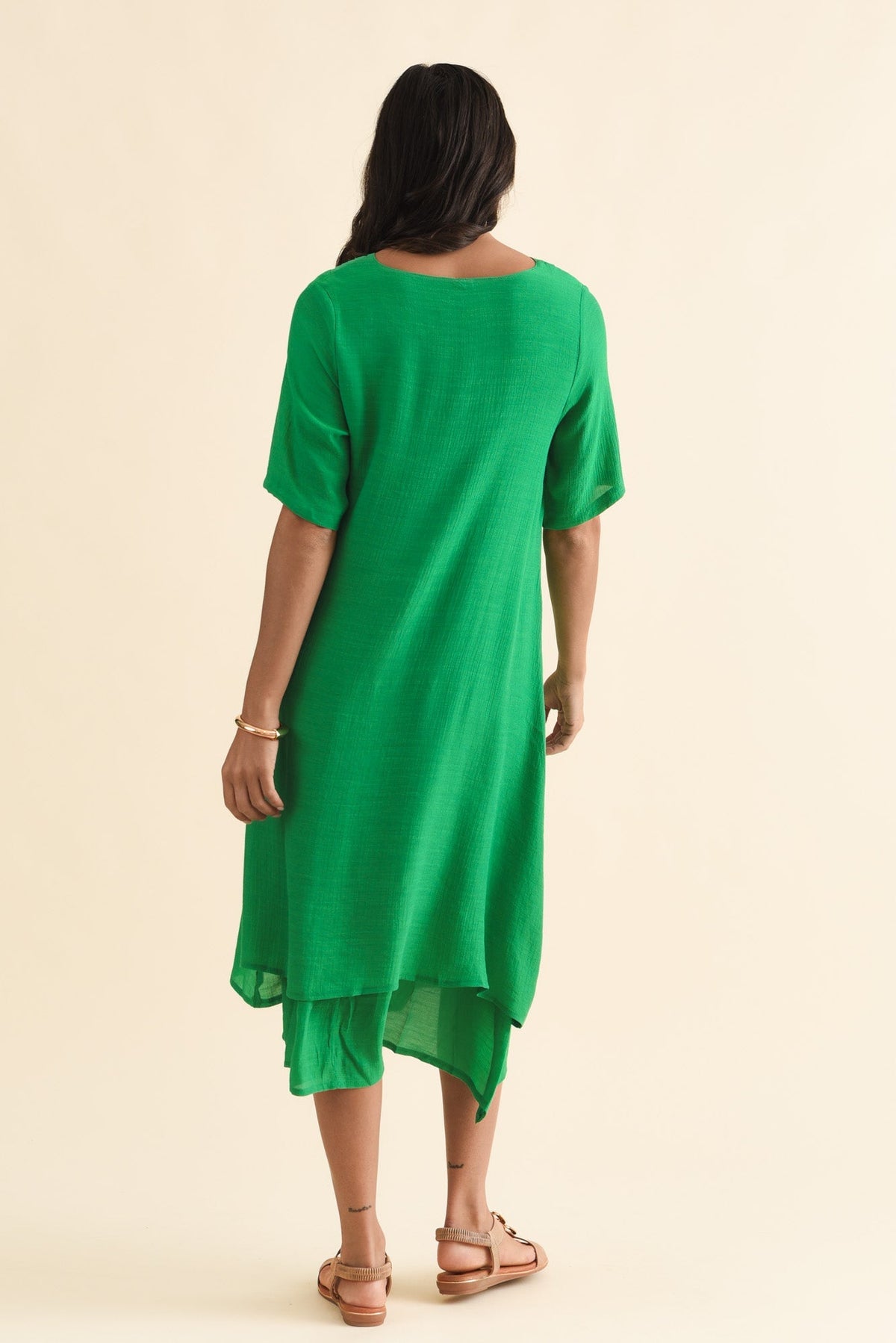 Nala Green Layers Dress Side View