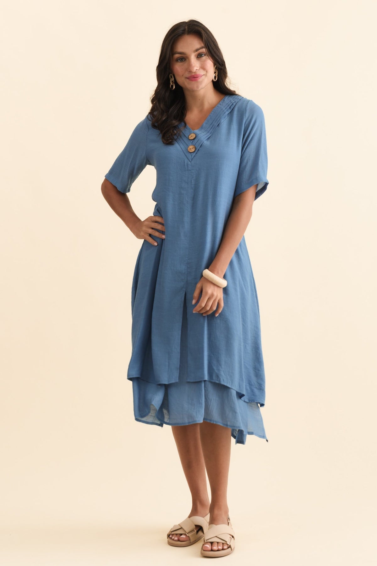 Nala Steel Layers Dress Back View