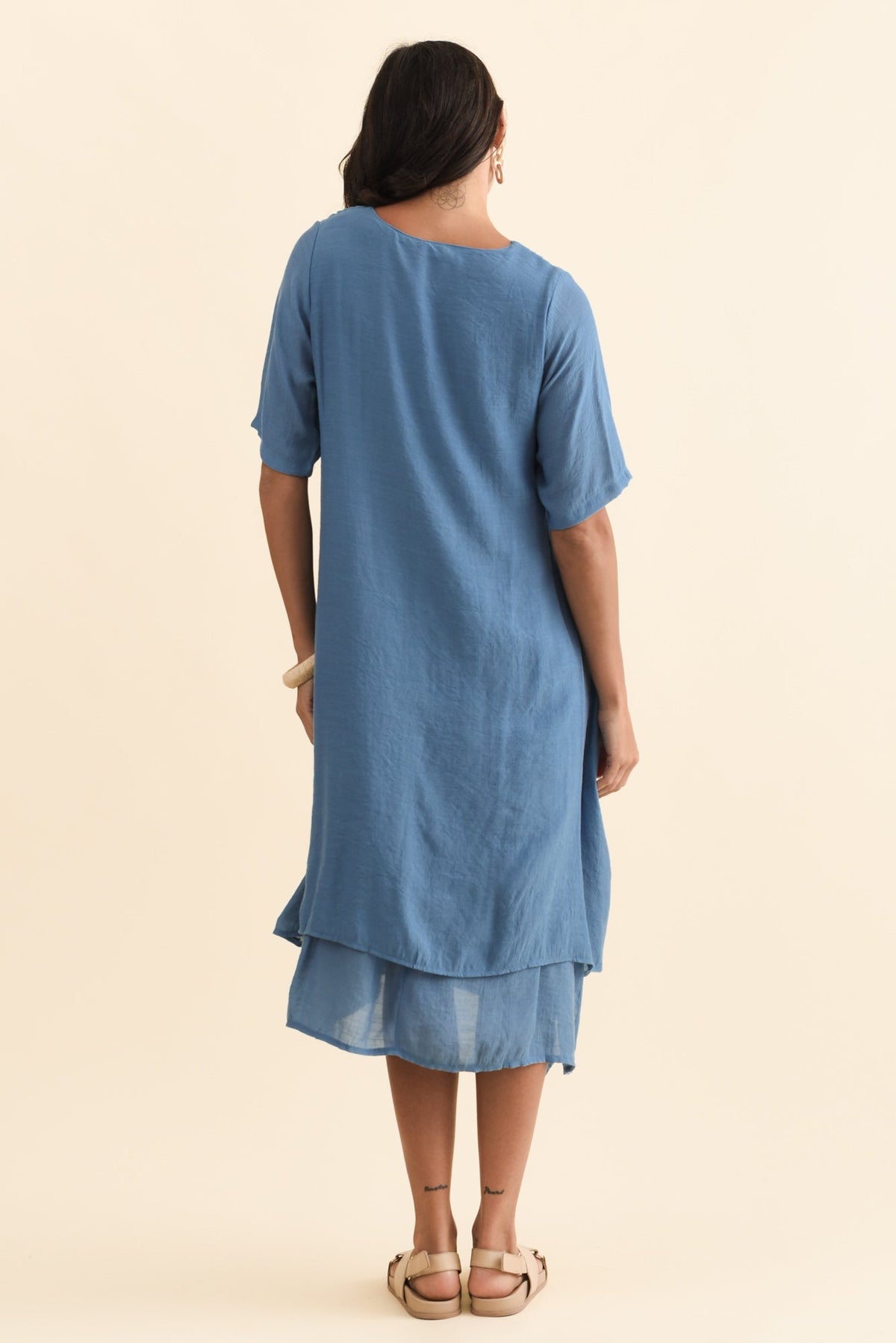 Nala Steel Layers Dress Detail View
