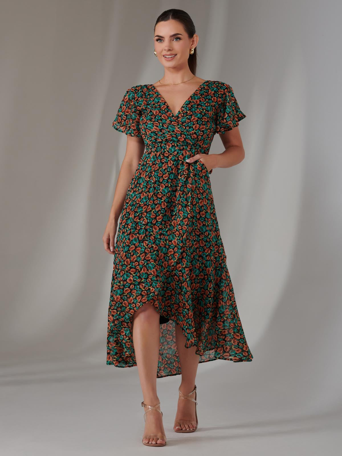 Petite Midaxi Dress Front View 2