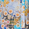 Floral Long Sleeve Longline Tunic Shirt Front View 2