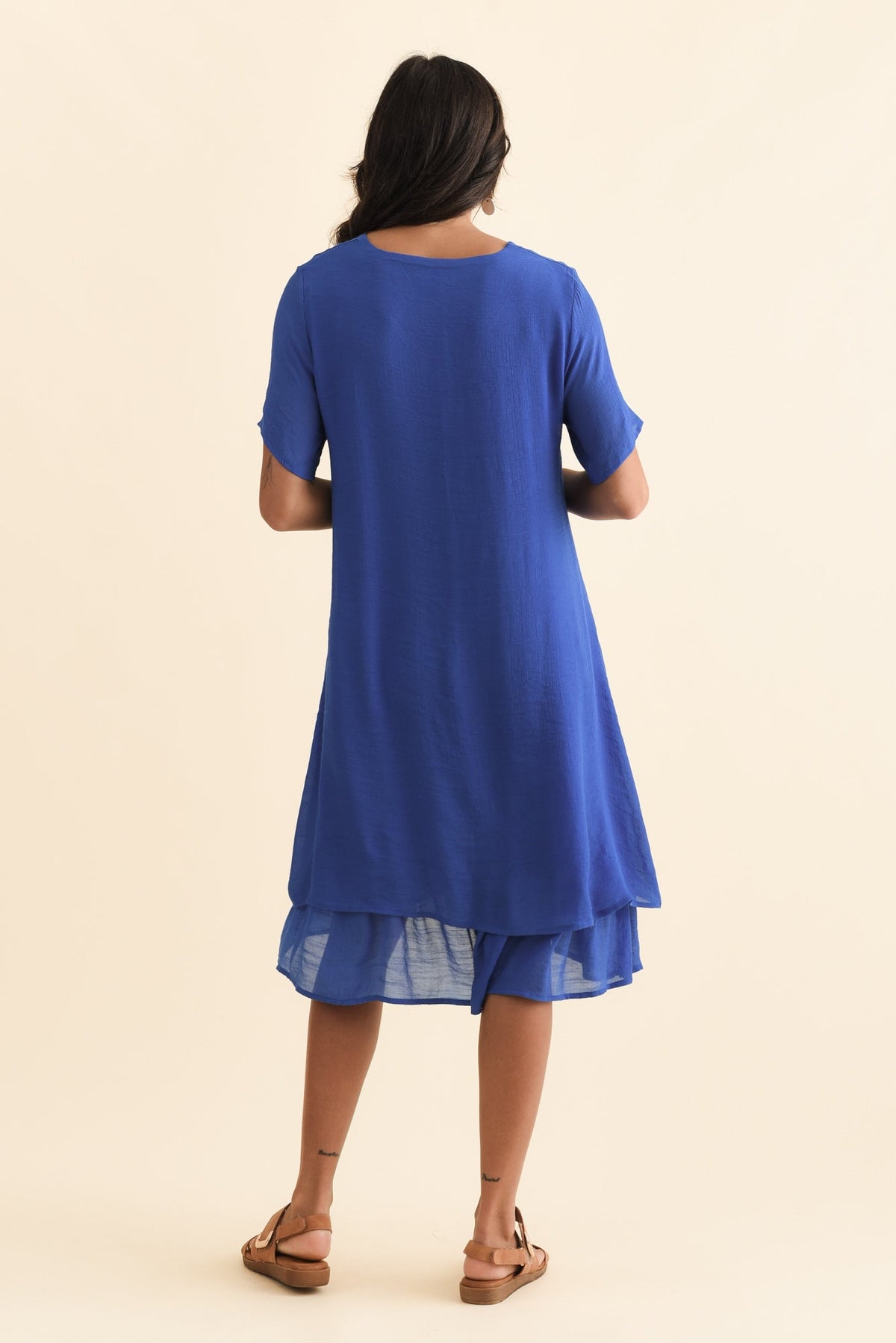 Talon Cobalt Layers Dress Side View