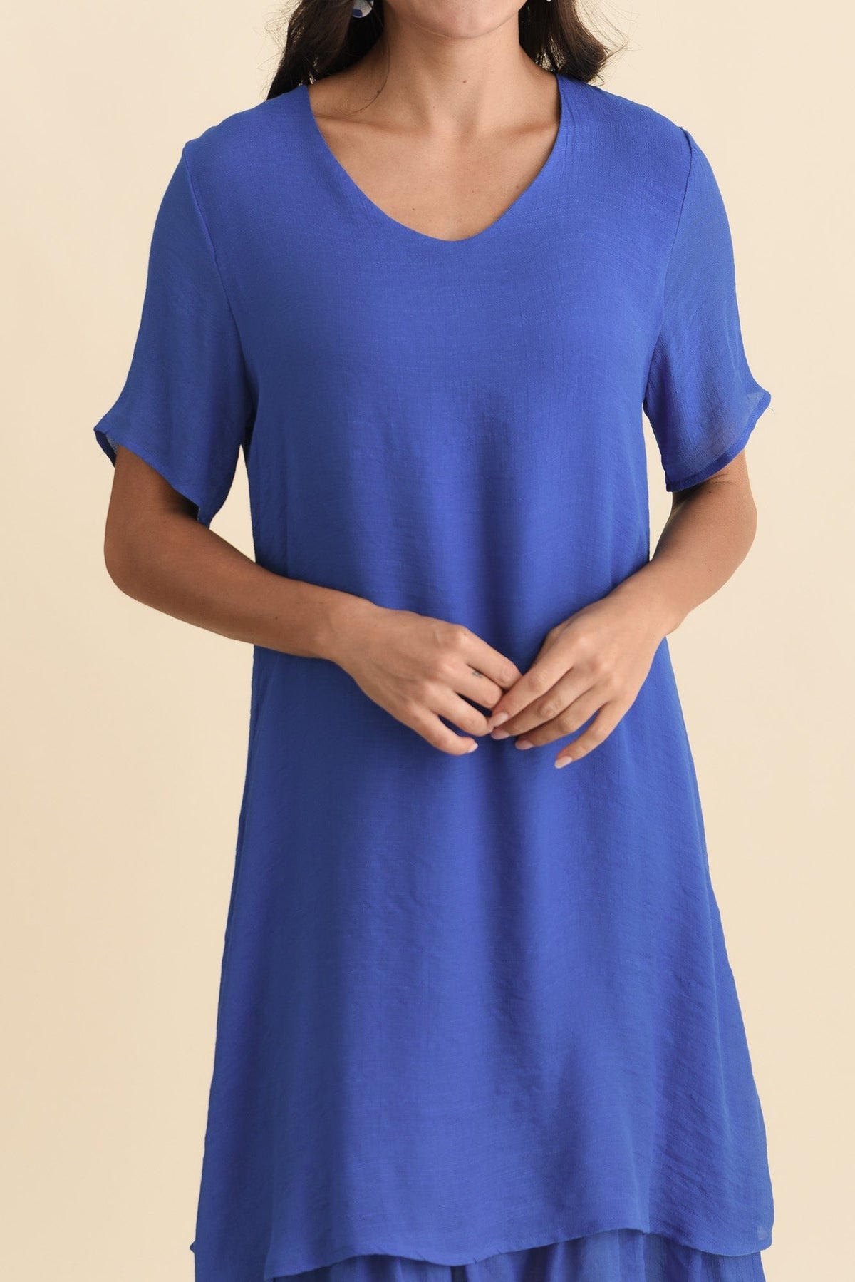 Talon Cobalt Layers Dress Detail View